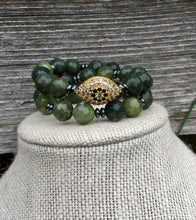 Load image into Gallery viewer, Olive Jade Necklace Set
